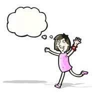 Excited Woman Cartoon N2