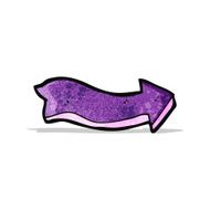 pointing arrow cartoon symbol