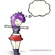 cartoon rock girl N4