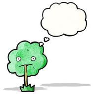 cartoon tree with eyes