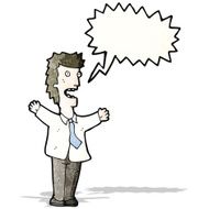 cartoon shouting office man N2