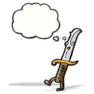 knife cartoon character
