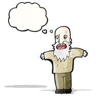 cartoon old man with thought bubble N24