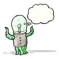 cartoon alien creature