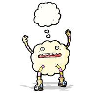 cartoon cloud monster N6