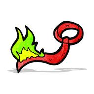 burning tie cartoon N3