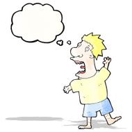 cartoon terrified man N14