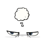 cartoon angry eyes
