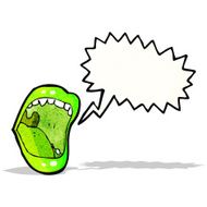 shouting halloween mouth cartoon