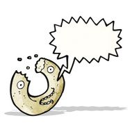 cartoon talking donut