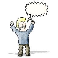 cartoon terrfied man N2