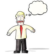 cartoon confused businessman