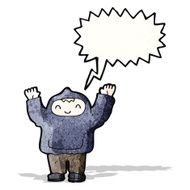 shouting boy in hooded top N2