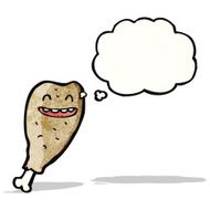 Cartoon Chicken Leg N34