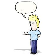 Cartoon Man Pointing N20
