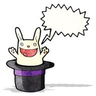 rabbit in hat trick cartoon N2