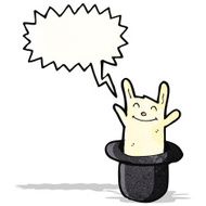 rabbit in hat trick cartoon N3