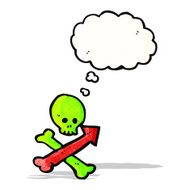Cartoon Skull And Crossbones N8