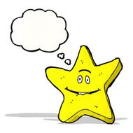 cartoon star with speech bubble N2