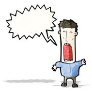 angry cartoon man