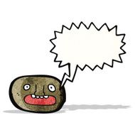 cartoon frightened face