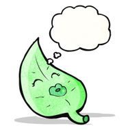 cartoon leaf with face N4