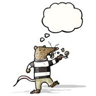 cartoon smoking rat