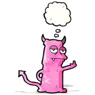rude little devil cartoon