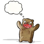 cartoon crazy teddy bear
