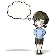 cartoon woman thinking N5