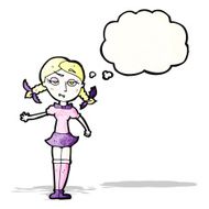 cartoon blond vampire girl N2