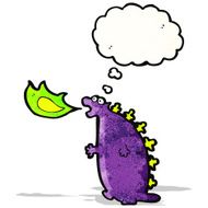 Cartoon Fire Breathing Monster N3
