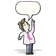 cartoon pointing man N17