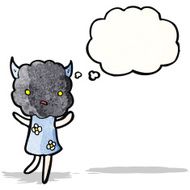 cute cloud head creature cartoon N6