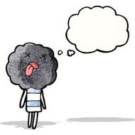 cute cloud head creature cartoon N7