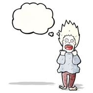 cartoon terrified man N17