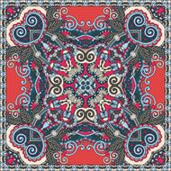 Traditional ornamental floral paisley bandanna N376