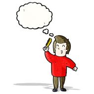 cartoon man with comb