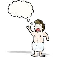 cartoon man in towel N7