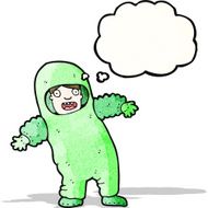 cartoon man in protective suit N3
