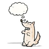 cartoon little wolf N15