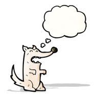 cartoon little wolf N16