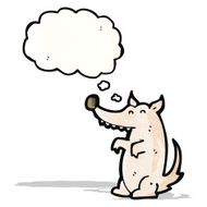 cartoon little wolf N17