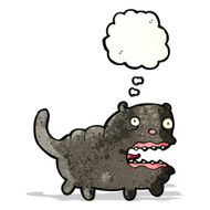 funny cartoon black cat