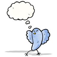 cartoon blue bird N4