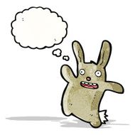 Funny cartoon rabbit N13