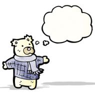 polar bear teddy cartoon