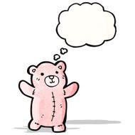 cartoon pink teddy bear N2