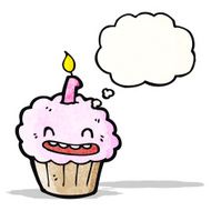 cartoon cupcake N33