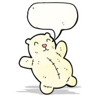 polar teddy bear cartoon